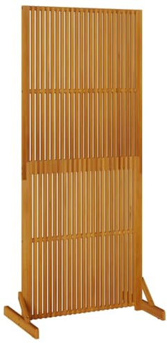 vidaXL Privacy Screen Indoor/Outdoor 180.5 cm Solid Acacia Wood, outdoor room divider, room divider screen, room separator, garden furniture