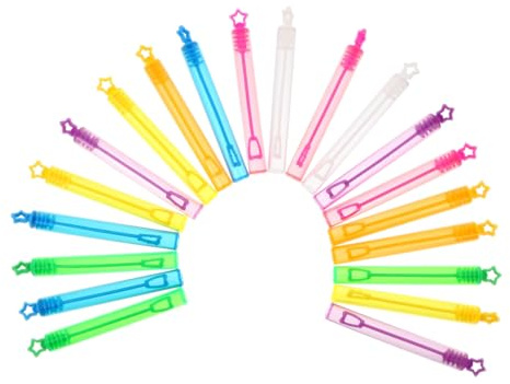 Veemoon 20stücke TLG Set Mit Seifenblasenflasche Und Seifenblasenstab Inkl Seifenblasenlösung Für Familienausflüge Aus Hochwertigem Material Sicher Und Langlebig Für Jedes Junge Mädchen