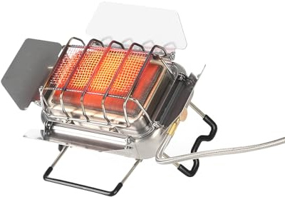 Fire-Maple Sunflower X Camping Heater & Stove, 2.5kW Infrared, Windproof | Dual-Purpose 8530BTU Compact Stainless Steel Heater, Windproof Design for Hiking, Backpacking & Emergency Use