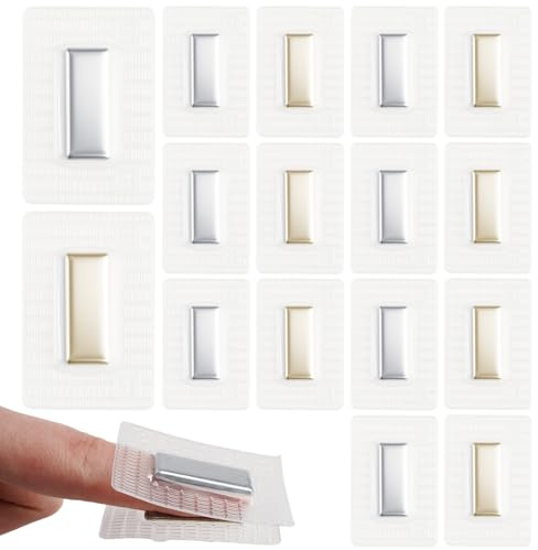 20 stycken dolda magneter att sy i, 25 x 10 x 2 mm, osynliga magnetknappar, magnetknappar för sömnad på tyg, gardin, kläder, handväskor, läderhantverk, fickfoder, gör-det-själv-sömnad