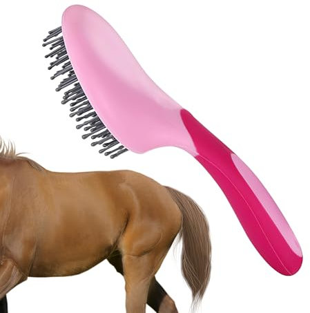 lisutupode Mähnen Und Schweifbürste 23 Cm Mähnen Bürste Schweifbürste Schweifbürste Für Mähnenkamm Für Esel Pferdepflegebürsten Mit Humanisiertem Griff Pferdebürste