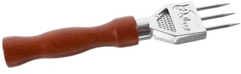 Warmhm Piccone per Ghiaccio in Acciaio Resistente Manico in Legno, Tritaghiaccio Robusto per Cocktail e Bevande, Scalpello Giapponese per Blocchi di Ghiaccio Lenti a Sciogliersi