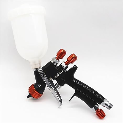 Pistola per verniciare, Kit ullo 1.2MM pistola a spruzzo 1.0MM serbatoio 400CC/250CC pistola a spruzzo aria con tazza di miscelazione vernice e adattatore mini pistola a spruzzo pistola a spruzzo vern