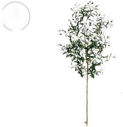 Rama de Olivo Artificial de 120-180 cm sin Maceta, Planta Falsa Minimalista Moderna for el hogar, jardín, Sala de Estar, balcón, Tiendas, decoración(180cm)