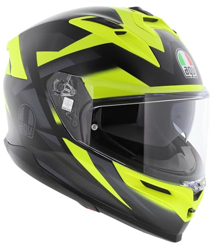 AGV K7 Glimpse Helmet, schwarz/gelb, M (57/58)