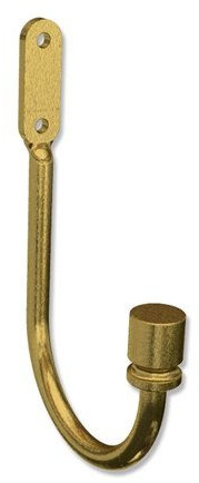 Interdeco Raffbügel/Raffhalter Metall in Messing Antik (4 Stück)