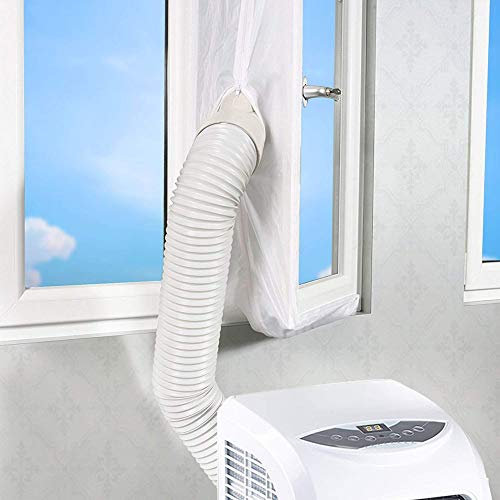 SpirWoRchlan Fensterabdichtung für Mobile Klimageräte, Klimaanlagen, Wäschetrockner, Ablufttrockner | Hot Air Stop zum Anbringen an Fenster, Dachfenster, Flügelfenster Fenster 560CM