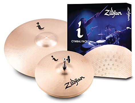 Zildjian I Family Series - Essentials Cymbal Pack - 14 Hi-Hat, 18 Crash/Ride, I Essentials Pack, Gold, Gold, ILHESS