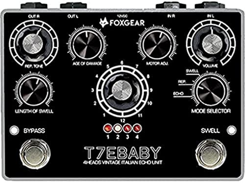 Foxgear T7E BABY - Pedal de eco con bandas para guitarra