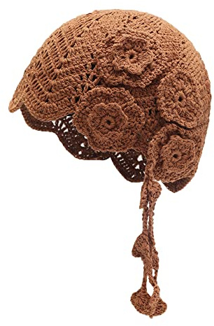 ZLYC Häkelmütze aus Baumwolle für Damen | Sommer Crochet Hat