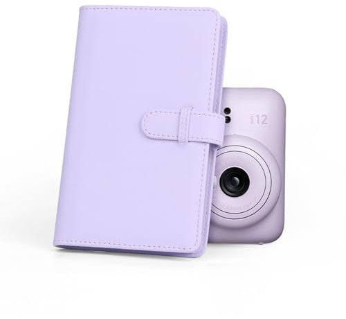 Mini Album Photo 108 Pochettes pour Film Photo 3 Pouces Porte-Cartes Photo Accessoires pour Appareil Photo instantané pour Fuji Film Mini 12 11, pour Billets de Cinéma (Violet)