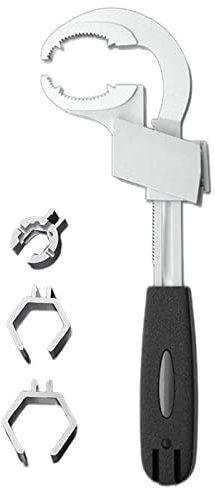Chiave idraulica, Chiave Inglese Regolabile con Grande Apertura, Strumenti Chiave di Installazione per Rubinetto e lavello, Utensili manuali per l'installazione di impianti Idraulici