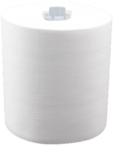 Premium-TAD-Handtuchrollen, 2-lagig, 6 × 100 m, weißer Führungsadapter | 6 Rollen à 100 m, 600 m gesamt, 2-lagiger TAD-Zellstoff, nur für COSMOS Sensor/Autocut mit weißer Führungsschiene