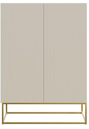 Selsey Kommode Veldio, 25 x 90 x 38 cm, Graubeige | Schrank