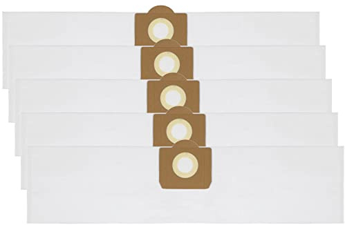 SPARES2GO SMS Dust Bags compatible with Fox F50-800 30L Wet & Dry Vacuum Cleaner Dust Extractor (Pack of 5)
