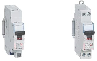 LEGRAND - Disjoncteur Phase + Neutre 230V DNX³ - Pouvoir de Coupure 3000A & Disjoncteur Phase + Neutre 230V DNX³ - Pouvoir de Coupure 3000A - 16A Courbe C - Bornes à Vis - 1 Module