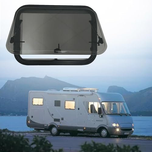 FANYING Wohnmobil-Fenster mit Moskitonetz und Sonnenschutz, Ersatzfenster für Wohnwagen, Wohnmobil, externes Druckknopffenster für Wohnmobil-Ausstiegsfenster,800 * 500mm