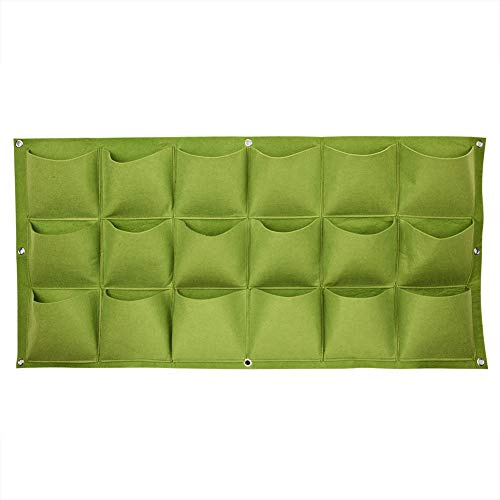 Cocoarm Hängende Pflanzen-Wachstumstasche, Taschen-Pflanzgefäß, Vertikale Kräutergarten-Begrünung, Hängende Wand, Outdoor-Garten-Wachstums-Pflanztaschen-Pflanzgefäß, 39,4 X 19,7 Zoll