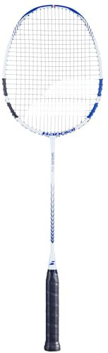 Babolat - Badmintonschläger Modell Satelite Rise, Griff 2, Blau/Weiß, ideal für Spieler, die Präzision und Leistung suchen, leichtes Gewicht, vergrößertes Schlägerblatt für präzise Schläge