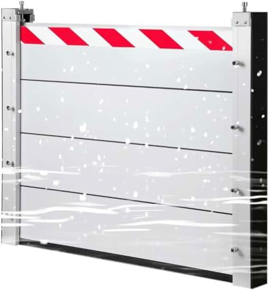 Garagentor Dichtung Hochwasserschutz Barriere Garagentor Dichtung Hochwasserschutz Barriere Hochwasserschutz Barriere Haustur Aluminium-Hochwasserschutzwand Wasserleitplanke YQISHI(90x40cm)