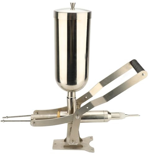 Riempitrice per Gelatina per Ciambelle in Acciaio Inossidabile da 4,5 Litri Iniettore per Crema di Grande capacità Facile da Usare Struttura Semplice Facile da Pulire Stampaggio