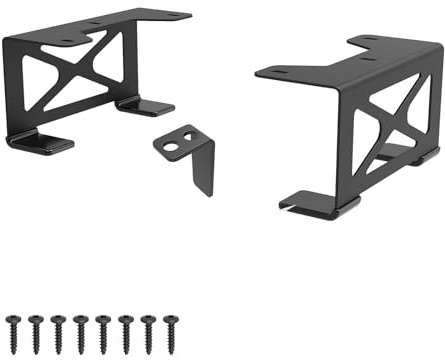 KAQNTUD Support de console de bureau pour ordinateur de bureau - Facile à installer - Support en métal pour économiser de l'espace