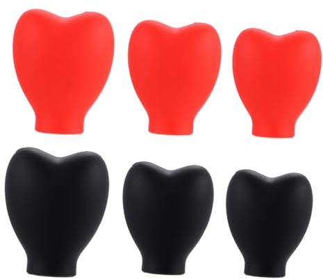 LRXIYODE 6 Stück Silikon Schutzhüllen für Make Up Pinsel Staubdichte Kosmetikpinselhüllen Langlebig Wiederverwendbar Leicht zu Reinigen Schutz Zubehör für Professionelle Schminkpinsel