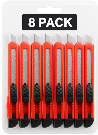 Professional 8-Pack Retractable Craft Cutters - for Home and Workshop Projects