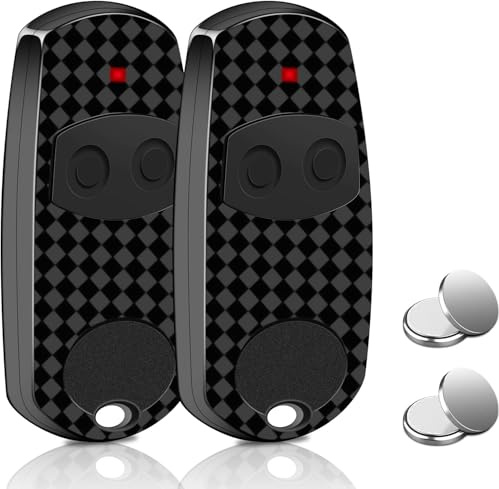Télécommande Compatible avec CAME, 2 Pièces Telecommande portail TOP432EE, 433,92 MHz 2 Canaux Compatible Top432, Top432EE,(Comprend Deux Batteries Supplémentaires)