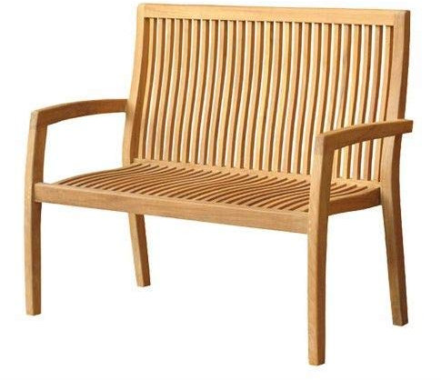Stapelbank Como Teak Massivholz Breite 150 cm