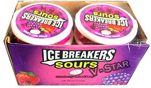 ICE BREAKERS Sugar Free Hard Candy Sweet 4 x 42g (Wild Berry)