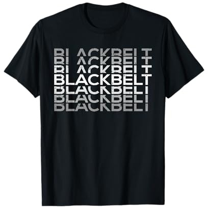 Black-Belt Martial Arts Karate Taekwondo TKD Jiu Jitsu Judo T-Shirt