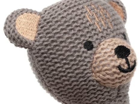 Jollein 039-001-67078 Greifling Rassel Bär grau/braun