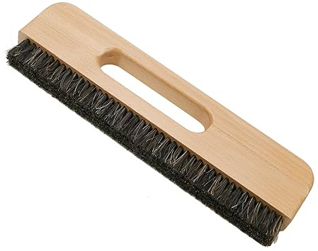 KUMGROT Wall Paper Removal Supplies Wallpaper Smoothing Brush Wallpaper Paste Brush Wallpaper Hanging Tool 4-Row Horse Hair Brush with Wood Handle for Tile Grout Cleaning Scrubbing (W03)