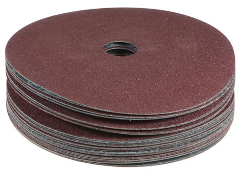 HARFINGTON 25pcs 120 Grit Aluminum Oxide Resin Fiber Discs 6 x7/8 Metal Sanding Grinding Discs for Angle Grinding Machine Polishing and Grinding Metals, Wood, and Fiberglass
