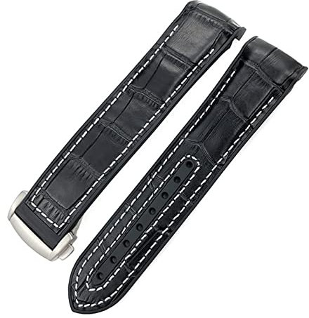 Uhrenarmband für Omega Seamaster 300 AT150 Speedmaster 8900 PlanetOcean Seiko Lederarmband, 19 mm, 20 mm, 21 mm, 22 mm