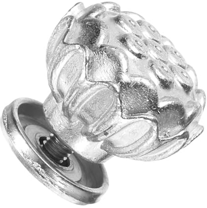 uxcell Teapot Button Lid Knobs Flower Tea Kettle Pot Cover Handle Knobs Lid Top Replacement for Teapot Teakettle Ceramic Pot Accessories Supplies, Silver