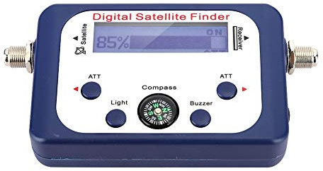 Portable Digital Satellite Signal Finder Meter Built-in Amplifier High Performance LCD Display