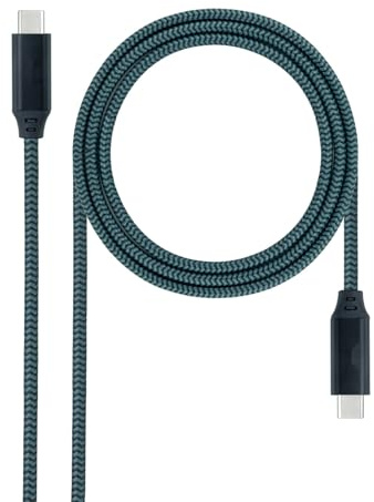 PRENDELUZ CABLE USB 3.2 GEN2x2 100W 4K/60Hz USB-C M/M 1.5 M - Conexión rápida, carga eficiente y transferencia de datos para dispositivos multimedia.