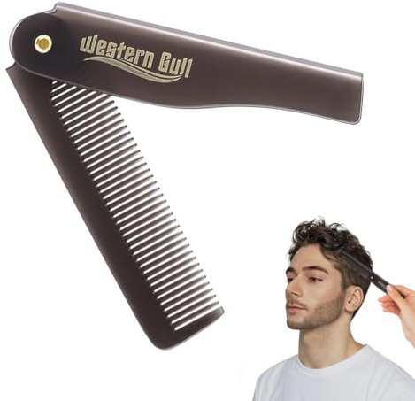 JUGUTA Pettine Per Capelli E Barba Pettine Baffi Modellante Pettine Tasca Barba Pettine Denti Barba Pettine Per Uomo