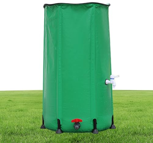 Botte per acqua piovana, pieghevole, portatile, in PVC con serbatoio