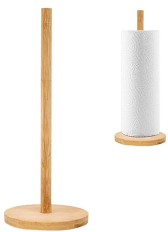 KüChenrollenhalter Arbeitsplatte Papierrollenhalter Stehend, Papierhandtuchhalter Aus Holz Für Die Arbeitsplatte, Rustikaler Landhausstil Papierrollenhalter Für Küchentheke