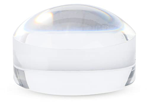 Fafeicy Optical Magnifying Glass, Acrylic 8X Magnifier Dome, Portable Reading Accessory for Books, Maps, Home Décor