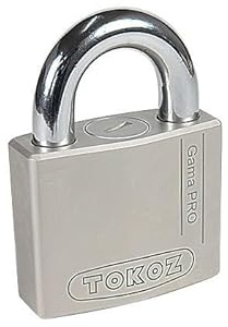 TOKOZ Gama Pro 70 - Cadenas haute sécurité certifié Classe 5, corps en acier trempé avec serrure à disques