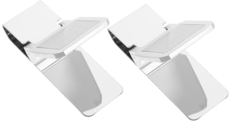 Fermasoldi in Acciaio Inossidabile, Set da 2 Pezzi, Argento | Clip Sottile per Banconote, Ricevute e Carte, Design Moderno, Si Ripone in Tasca o Borsa