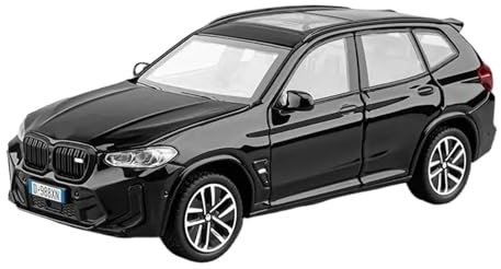 1:32 per X3M X3 IM SUV modello di auto in lega pressofusa Miniauto veicolo giocattoli ornamenti (batterie non incluse)(Black)