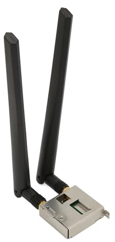 Tomantery Tarjeta de Red WiFi 6 de Alta Velocidad 1730Mbps para Placas Base con Cifrado WPA3, Material de Hierro