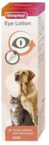 Beaphar – Lotion nettoyante pour Les Yeux du Chien et du Chat – Permet Un Nettoyage en Douceur – Applicateur Souple – Système Compte-Gouttes – Pratique et Facile à Utiliser – 50 ML