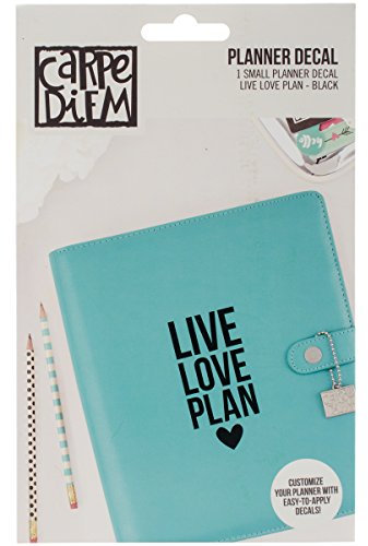 Simple Stories Carpe Diem Live Love Plan de Vinilo, Negro