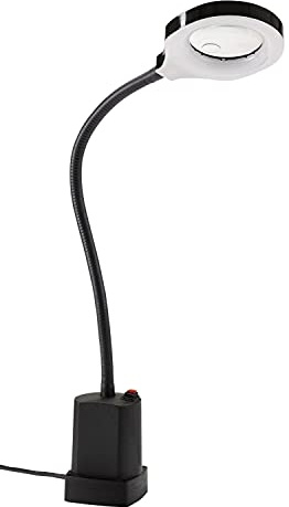 HEDI ML1206LU38D LED Maschinenleuchte | Integrierte Lupe | Arbeitsleuchte | 6 Watt | wechselbare Linse | EEK: A | 550 Lumen